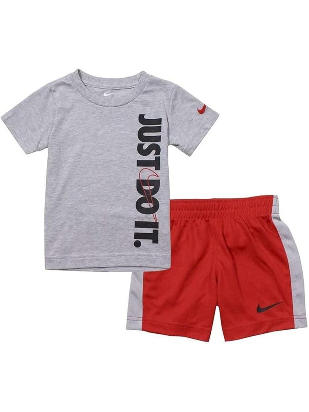 NWT Nike Boys Dri-fit Jdi T-shirt and Mesh Shorts 2-piece Outfit Set sz 4